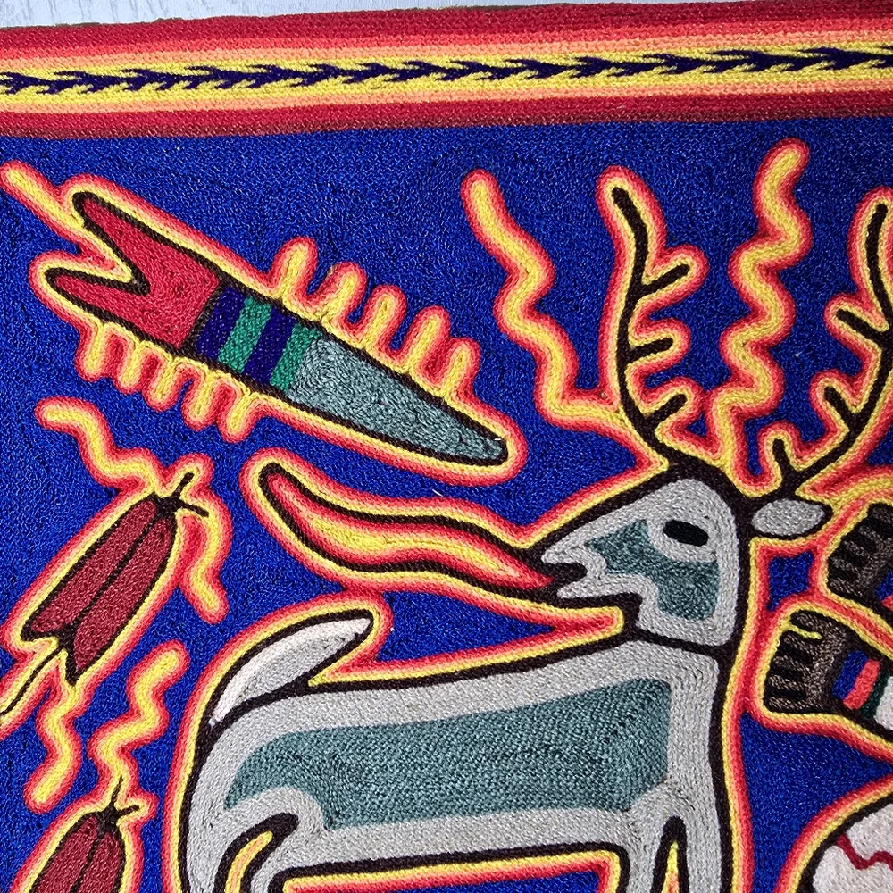 Colorful Huichol Art Wall Decor